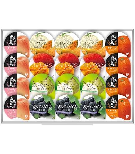 Amazon.co.jp: JUKUKA 熟果ゼリーギフト フルーツゼリー詰め合わせ 15