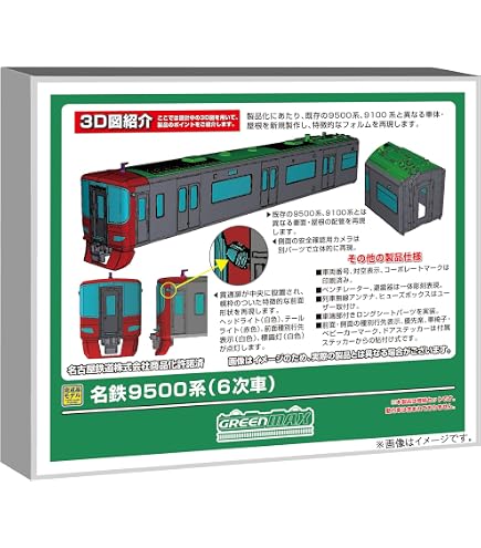 Amazon | グリーンマックス (Greenmax) Nゲージ 名鉄9500系 (6次車