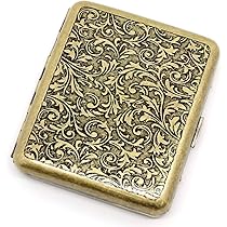 アンティーク シルバータバコ／カードケース Amazon | シガレットケース タバコ ケース 煙草100mm 20本収納