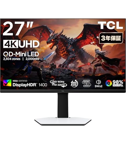 Amazon.co.jp: INNOCN 27M2V Lite 27インチ ミニLED 4Kモニター QD
