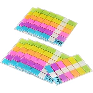 ポストイット フィルム 付箋 6色 44x10mm 20枚×11パッド 6831NE-AM