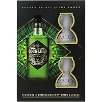 Amazon.co.jp: コカレロ Cocalero テキーラ 700ml 29度 ボムグラス2個
