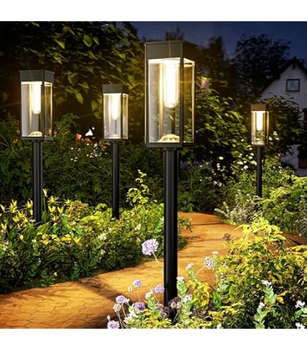 Amazon.co.jp: XINGTONG ソーラーブリックライト 4個パック 4.3