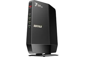 【Amazon.co.jp限定】バッファロー WiFi ルーター Wi-Fi 7 11be 無線 LAN 2.5G デュアルバンド MLO EasyMesh 5764+688Mbps ブラック【 iPhone 17 / 17 pro 動作確認済み 】