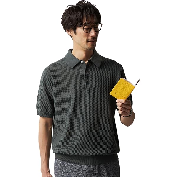 Amazon | 25S 半袖麻混カルゼニットポロシャツ_66SUHR544LグレーL Amazon | 25S 半袖麻混カルゼニットポロシャツ_66SUHR544LグレーL