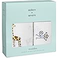 aden + anais(エイデンアンドアネイ) おくるみ ガーゼ ベビー 【 日本正規品 aden + anais おくるみ 2枚 セット jungle jam モスリンコットン 100%使用 】 120 × 120cm エイデンアンドアネイ スワ