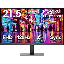 Amazon.co.jp: KOORUI モニター 21.5インチ FHD 120Hz VA 非光沢