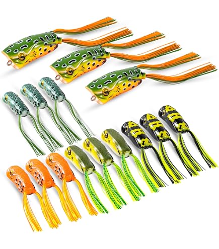 Amazon | Outfun フロッグ トップウォーター ブラックバス 雷魚 ナマズ