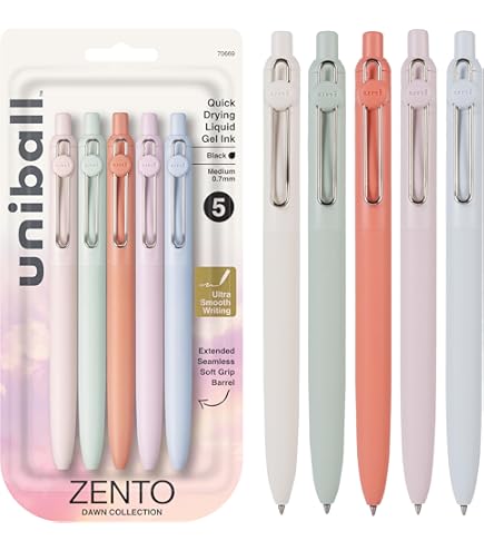 Amazon | Uniball Zento リキッドゲルインク格納式ペン 中字 (0.7mm