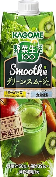 カゴメ 野菜生活100 Smoothie グリーンスムージーMix 1000g ×6本