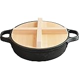 にちにち道具 鉄鍋 JYO 木蓋付き 16cm 日本製 IH オーブン 対応