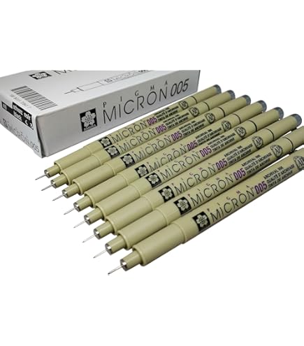 Amazon | サクラ ミクロン ピグマ インクマーカーペン 8本 顔料系
