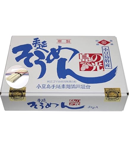 Amazon.co.jp: 小豆島手延素麺 島の光 (3kg(50g×60束)約30食分) : 食品