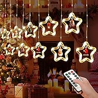 クリスマス イルミネーション 飾り クリスマスツリー 電飾 装飾 Yokatta 屋内屋外兼用 飾りライト イルミネーションライト クリスマス飾り クリスマスチャームアクセサリー 防水 USB給電タイプ 3M LED125球 リモコン付き 星形