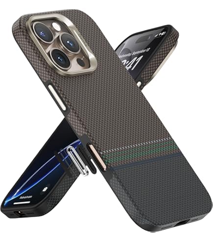 Amazon.co.jp: 「PITAKA」iPhone 16 ProMax用 浮織ケース