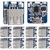 サムコス 昇圧ステップアップ 電源モジュール 5V 1A 10PCS リチウム電池 USB充電保護 ボードシングルチップ ソリューション 過熱保護 134N3P DIY充電器 車載用インバーター コンバーター 精密 小型