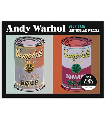 Amazon | Andy Warhol Mini Shaped Puzzle Campbell's Soup