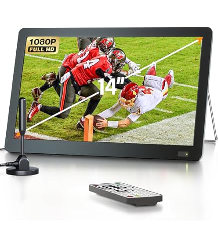 Amazon.co.jp: Jexiop 7インチポータブルテレビ、ATSCチューナー