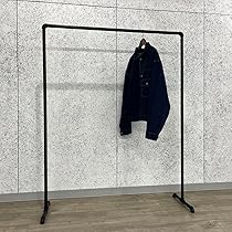 Amazon｜FiDi ハンガーラック ガス管 アイアン 黒 パイプ