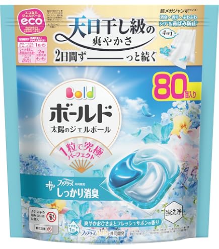 Amazon.co.jp: ボールド ジェルボール 柔軟剤入り【大容量】96個