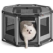 Feandreaペットサークル Amazon | FEANDREA ペットサークル 八角形 PVCフレーム 頑丈安定