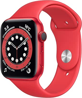 最新 Apple&nbsp;Watch Series 6(GPS + Cellularモデル)- 44mm (PRODUCT)REDアルミニウムケースと(PRODUCT)REDスポーツバンド