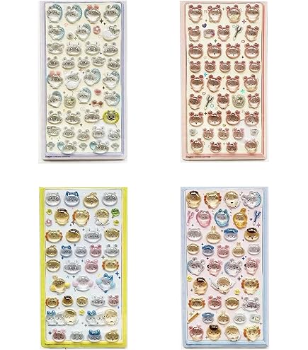 Amazon | [Farstyle] 6枚セット シール ぷくぷく レリーフシールセット