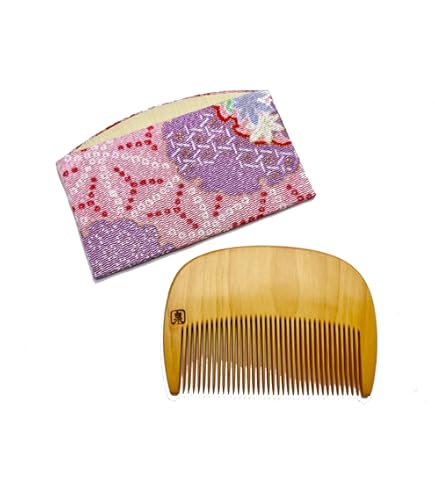 Amazon | 本つげ 上質仕上げ 5寸 とかし櫛 ケース付き(色・柄おまかせ