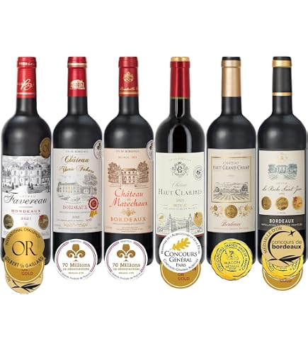 Amazon.co.jp: 【ALL 金賞 飲み比べ】フランス 赤白ワイン (格上2本入