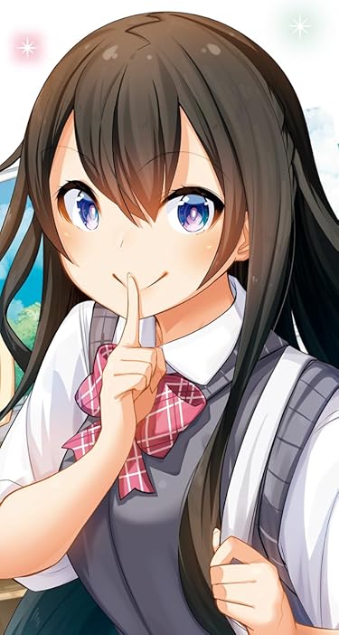 転校先の清楚可憐な美少女が、昔男子と思って一緒に遊んだ幼馴染だった件  iPhone/Androidスマホ壁紙(744×1392)-1 - 二階堂春希（にかいどう はるき）