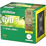 ビクター(Victor) 1回録画用 DVD-R VHR12JP20J1 (片面1層/1-16倍速/20枚)