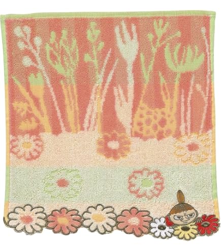 Amazon｜MOOMIN(ムーミン) お花摘みリトルミイ タオルハンカチ レッド