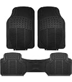4pc All Season Floor Mats &amp; Liner Set - FlexTough Rubber Pads