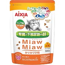 Amazon | ミャウミャウ (MiawMiaw) カリカリ 小粒 580g ささみ味
