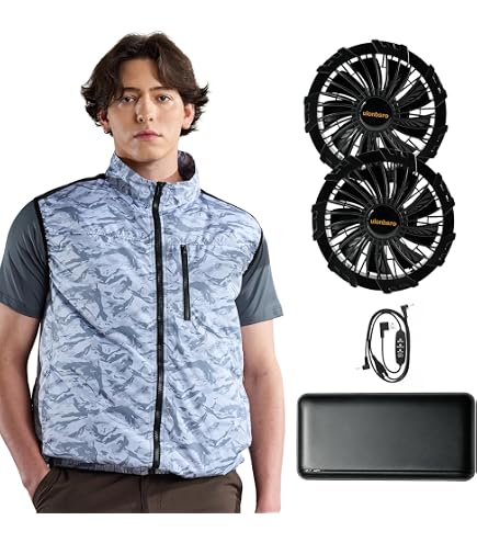Amazon.co.jp: [XINMIRAI] 空調作業服 ファンバッテリーセット【2026 