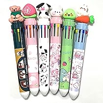 Amazon | sencoo 6本パック 10-in-1 マルチカラーボールペン 10色  