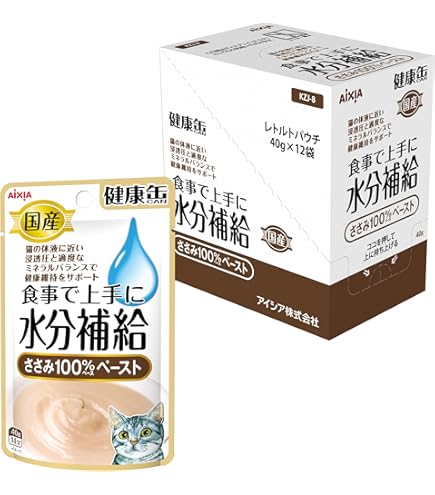 Amazon | アイシア 健康缶パウチ シニア猫用 腸内環境ケア 40g×12袋