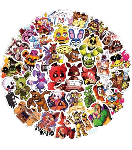 Five Nights at Freddys ぬいぐるみ ステッカーセット SE-FNAF10-White.jpg?v=