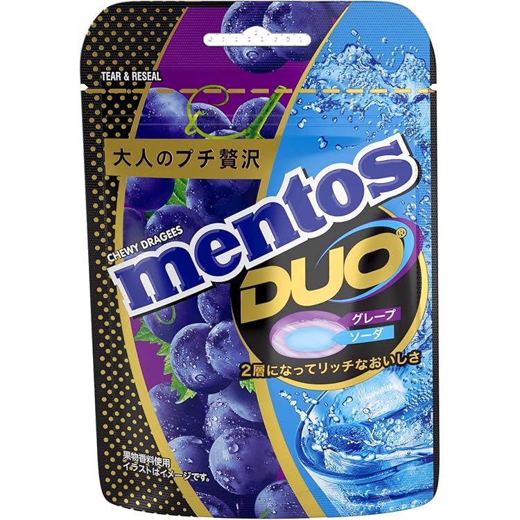 Amazon.co.jp: クラシエ メントスDUO メロンソーダ＆バニラ 45g×10個