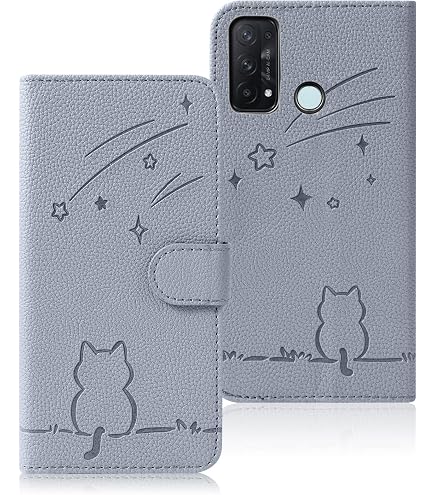 Amazon.co.jp: OPPO Reno5 A CPH2199 ケース 手帳型 対応 スーツ猫
