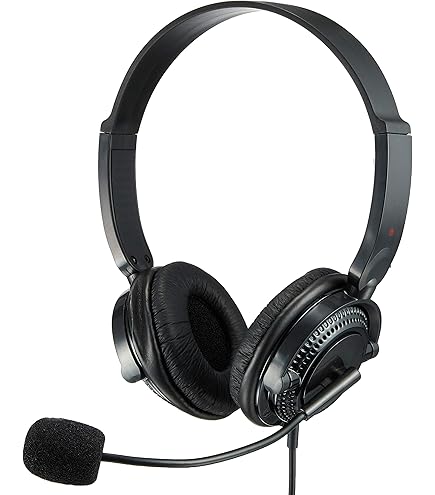 Amazon | バッファロー BUFFALO 両耳ヘッドバンド式ヘッドセット 半
