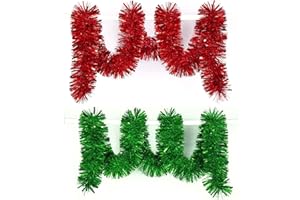 CINECE クリスマス キラキラガーランド メッキモール 20m 誕生日 部屋 飾り 新年 キラキラモール クリスマスツリー ガーデン装飾籐 藤蔓 christmas tinsel garland パーティー イベント 結婚式 2次会 新年会 花輪