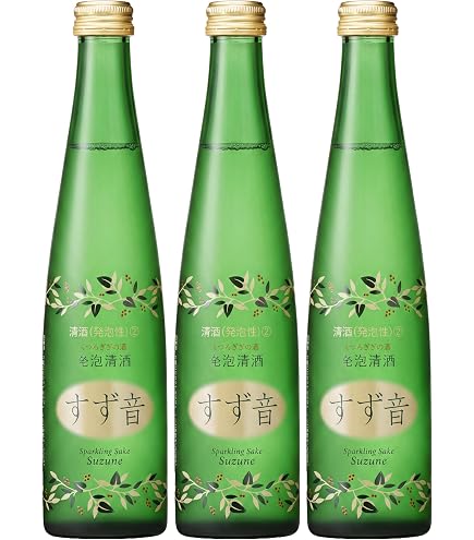 Amazon.co.jp: 一ノ蔵 発泡清酒 すず音 300ml ×3本セット : 食品