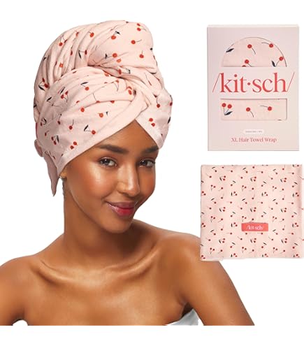 KITSCH(キッチュ) サテン ドライ ヘアータオル ラップ Amazon｜Kitsch サテンマイクロファイバーヘアタオルラップ 女性