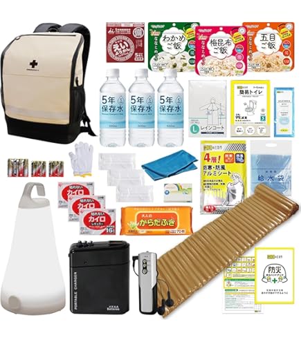 Amazon.co.jp: LA・PITA ラピタ スマート防災セット 1人用 防災グッズ