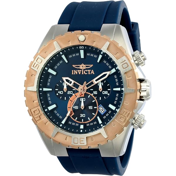 Amazon | Invicta メンズ アビエイター クォーツウォッチ, ブルー 