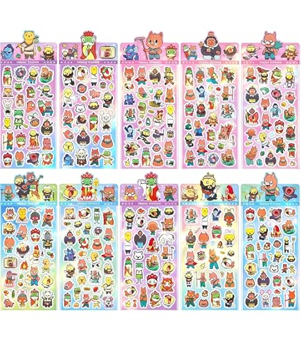 Amazon.co.jp: 【まとめ買い♪】キャラクター シール 詰め合わせ 20枚