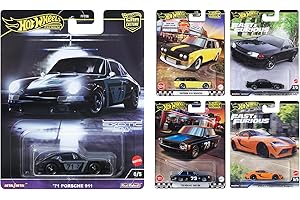 【Amazon.co.jp 限定】ホットウィール(Hot Wheels) チェイスカーガチャ 第一弾 プレミアムカー5台とオリジナルステッカー特別セット 1/25で日本未発売ミニカー入り 1000セット限定 乗り物おもちゃ ミニカー 3歳から マルチ