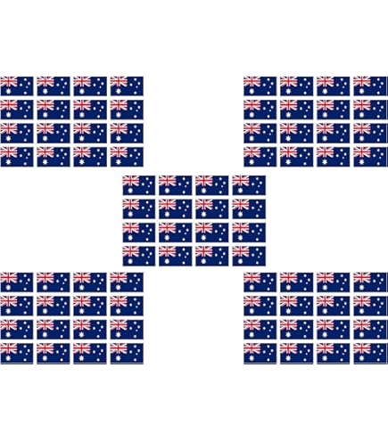Australia Flag Stickers - 65 Per Sheet - Foto 11