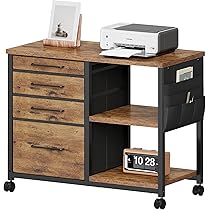 Amazon.co.jp: YeTom デスクワゴン キャビネット サイドチェスト